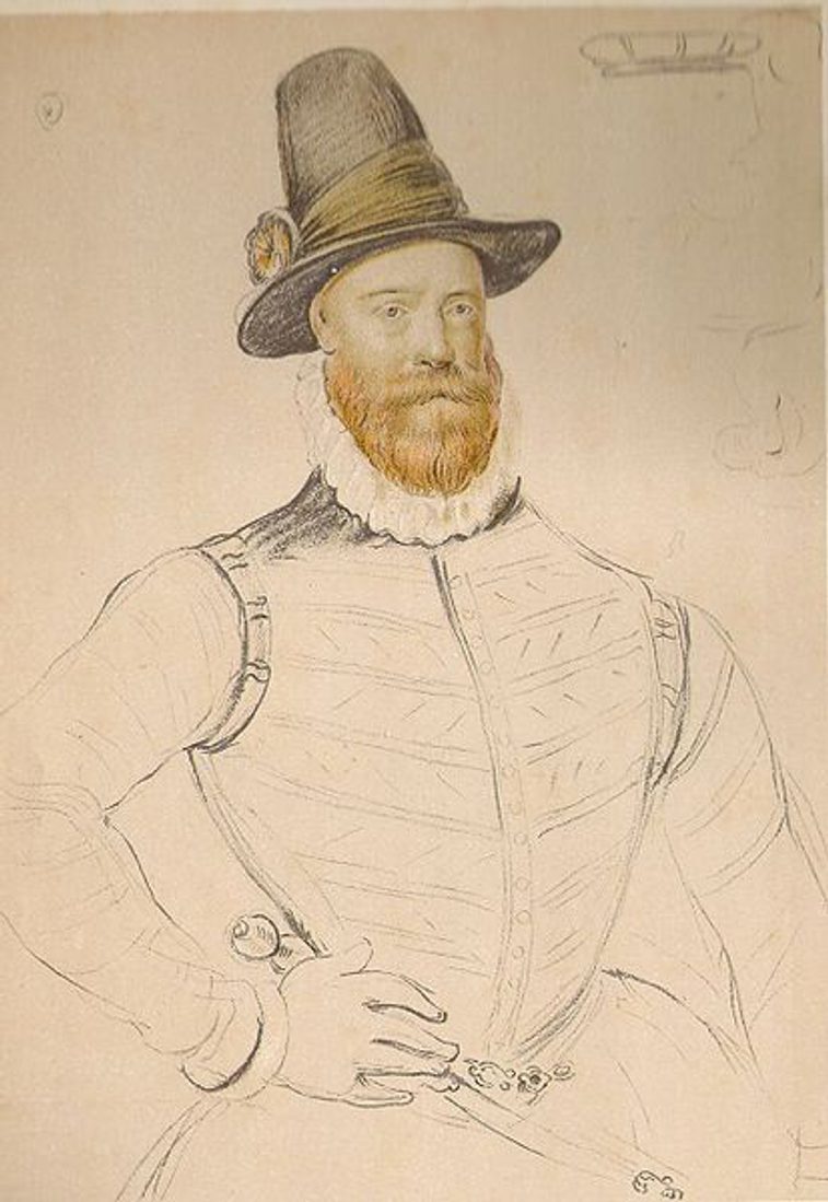 A drawing of James Douglas.