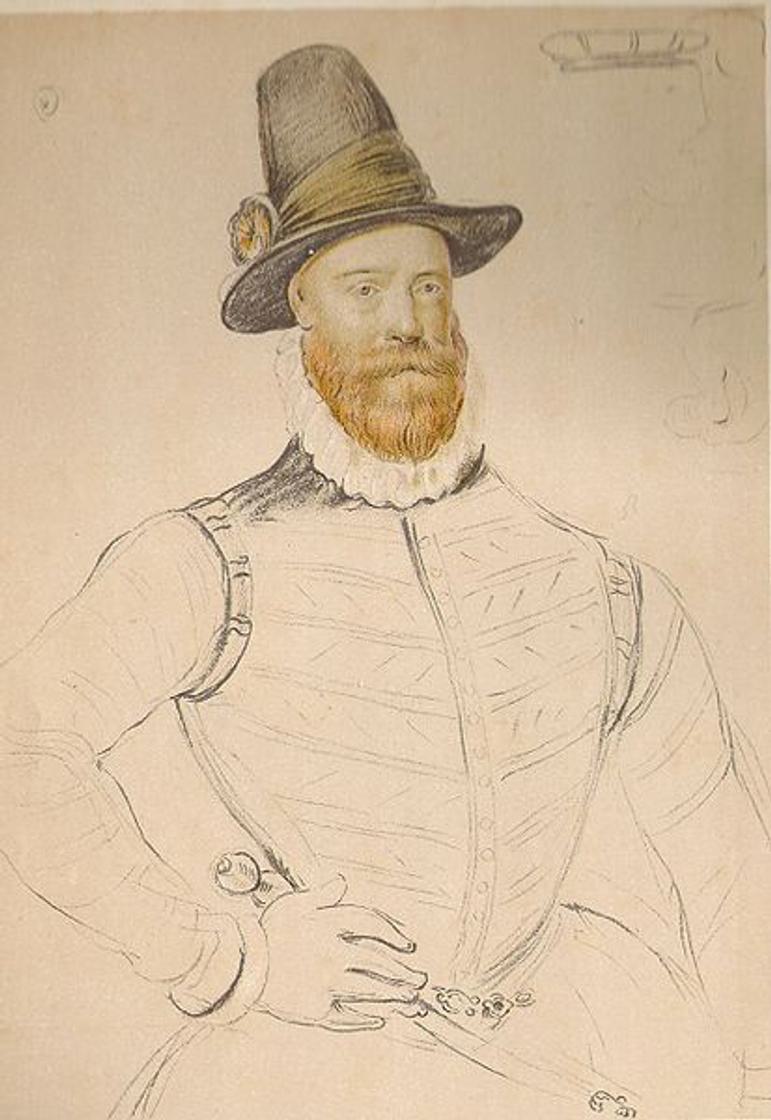 A drawing of James Douglas.
