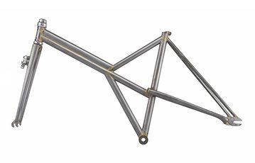 A bike part made of steel rods