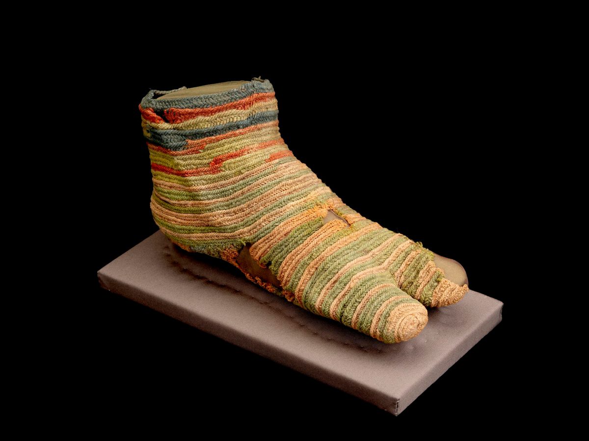 The lost sock: An ancient Egyptian textile | National Museums Scotland