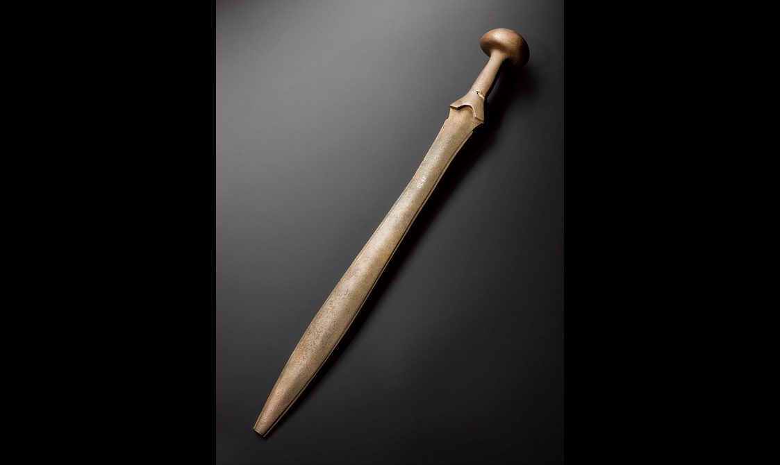A Bronze Age sword with metal hilt