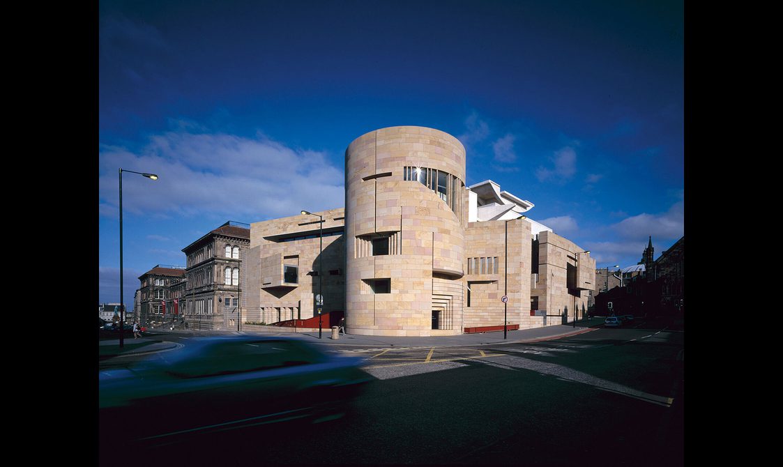 A museum building with a mix of modern and Victorian architecture.