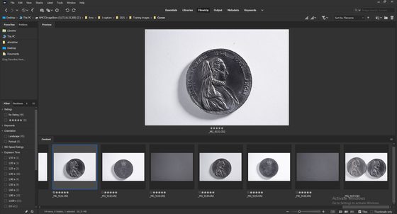 A screencapture of editing software in use