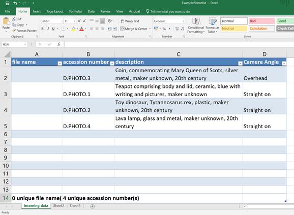 A screencapture of an Excel spreadsheet