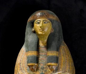 A mummy of the ancient egyptian priestess tamut