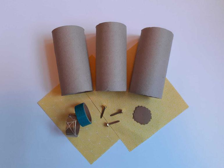 Materials required to create a birdwatching binoculars