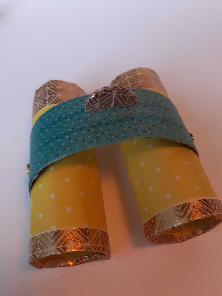 Materials required to create a birdwatching binoculars