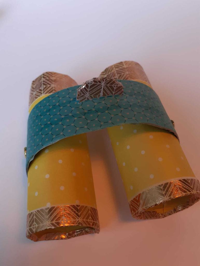 Materials required to create a birdwatching binoculars